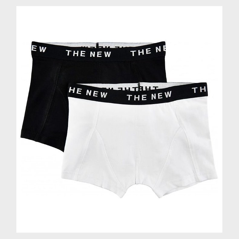 The New Boxershorts - 2-pak - Noos - Sort/Hvid