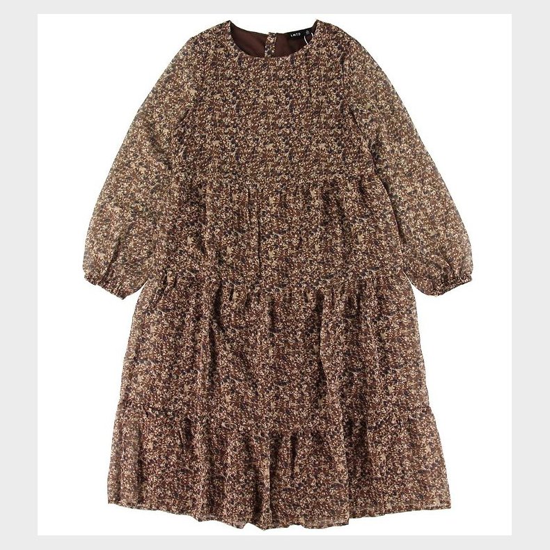 LMTD Kjole - NlfJinet - Chestnut m. Blomster