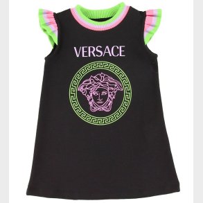 Versace Kjole - Sort m. Neon/Logo