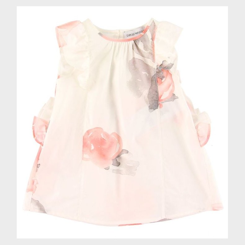 Emporio Armani Kjole - Hvid m. Blomster