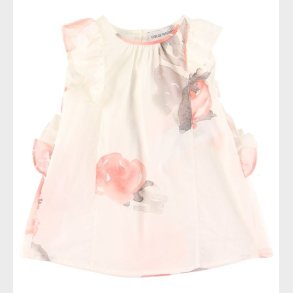 Emporio Armani Kjole - Hvid m. Blomster