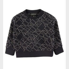 Emporio Armani Bluse - Navy m. Broderi