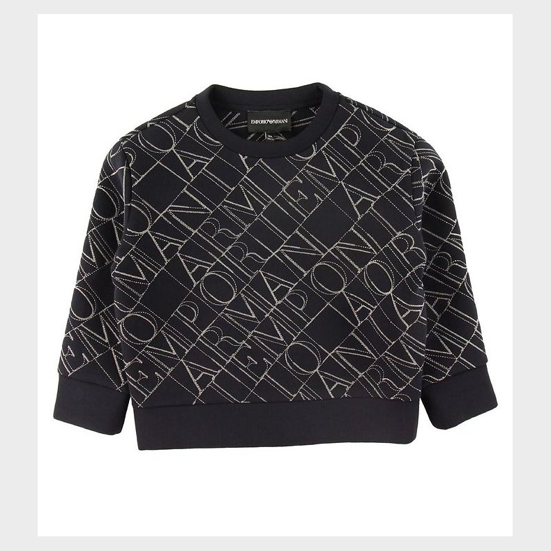 Emporio Armani Bluse - Navy m. Broderi