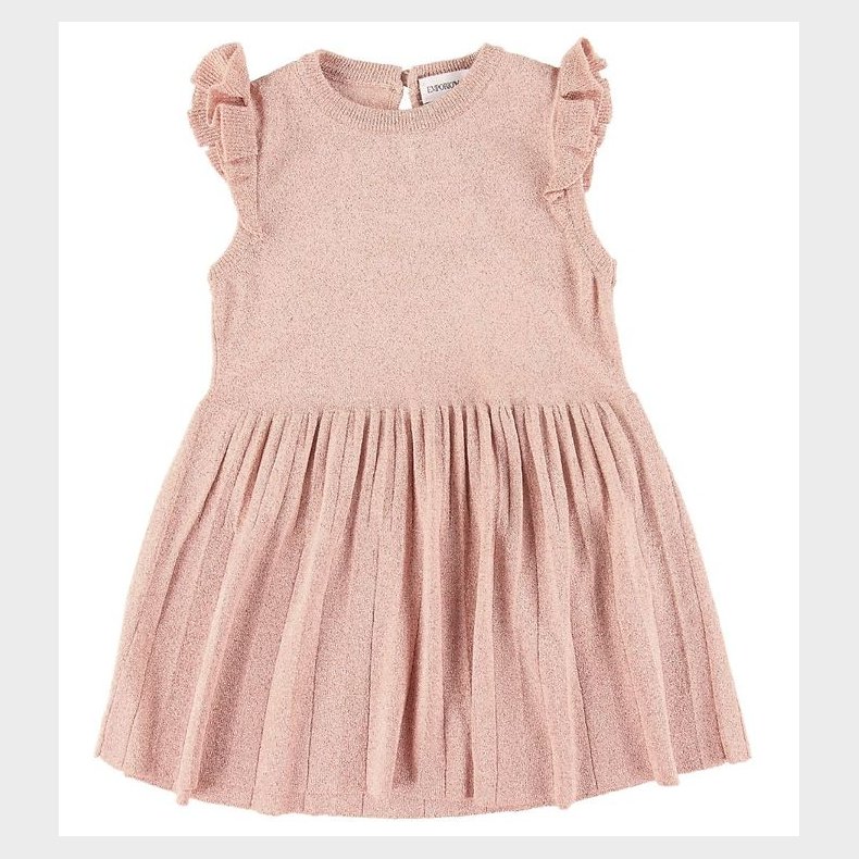 Emporio Armani Kjole - Rosa m. Glimmer