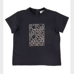 Emporio Armani T-shirt - Navy m. Broderi