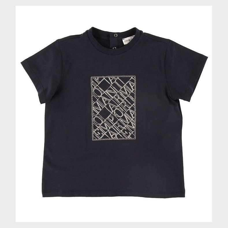 Emporio Armani T-shirt - Navy m. Broderi