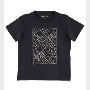 Emporio Armani T-shirt - Navy m. Broderi