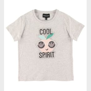 Emporio Armani T-shirt - Grmeleret m. Print