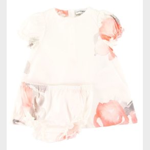 Emporio Armani Kjole m. Bloomers - Hvid m. Blomster