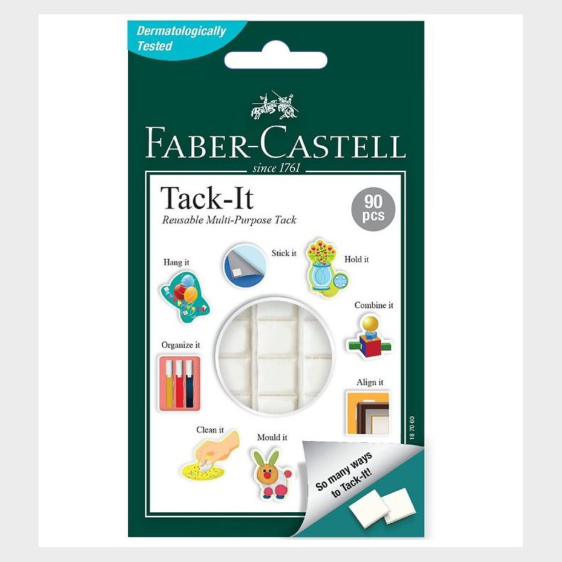 Faber-Castell Hftemasse - Tack It - 90 stk. - Hvid