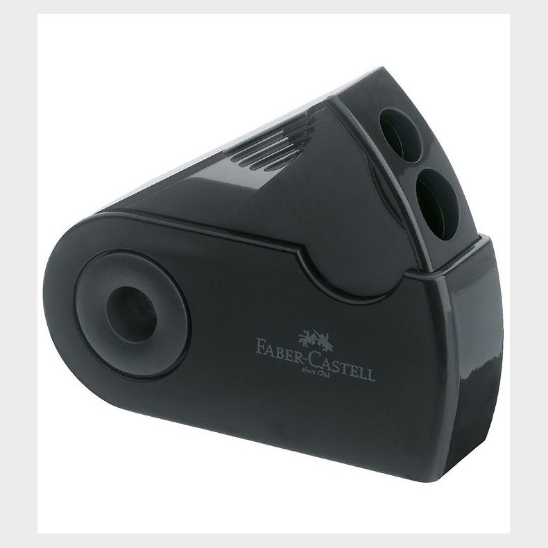 Faber-Castell Blyantspidser - Dobbelt Sleeve - Sort