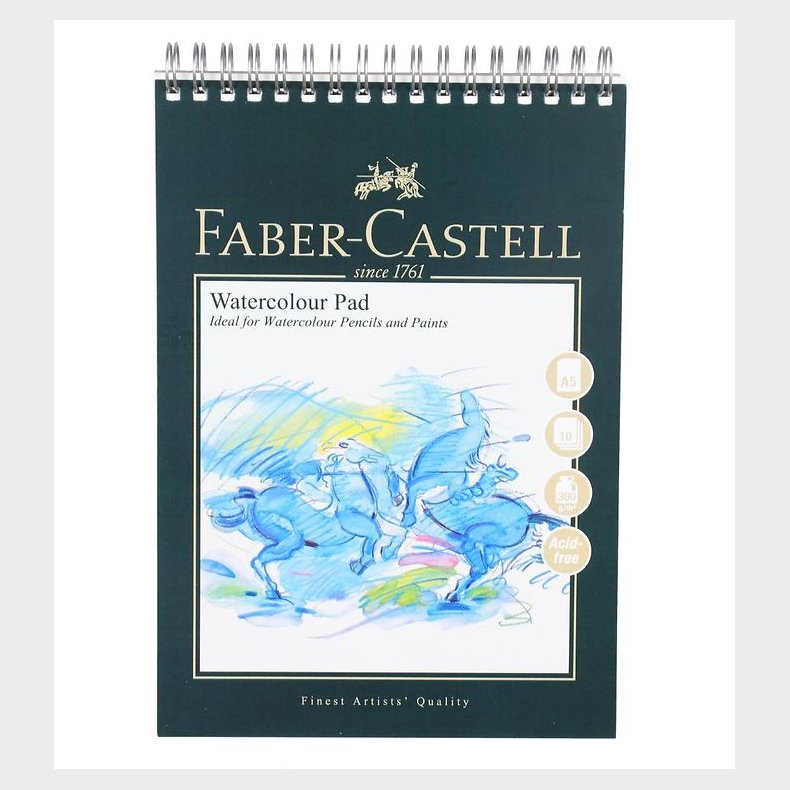 Faber-Castell Maleblok - Akvarel - 10 ark - A5
