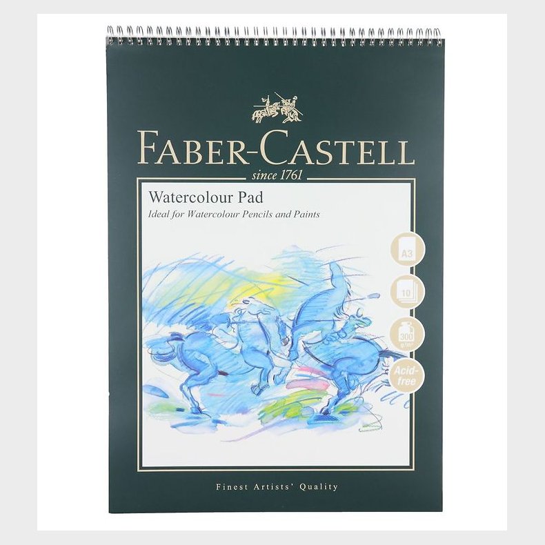 Faber-Castell Maleblok - Akvarel - 10 ark - A3