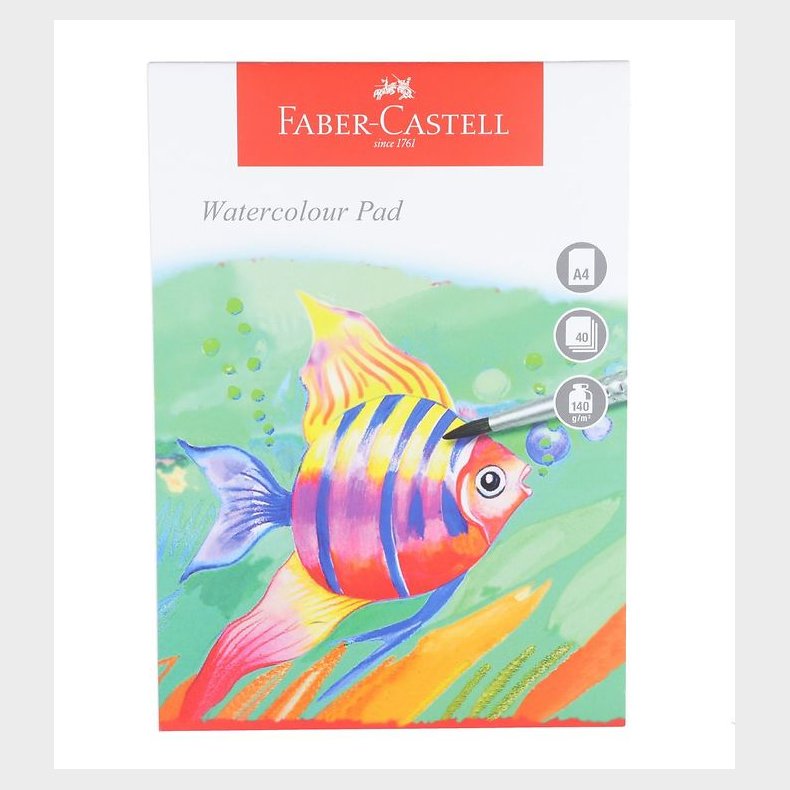 Faber-Castell Maleblok - Akvarel - 40 ark - A4