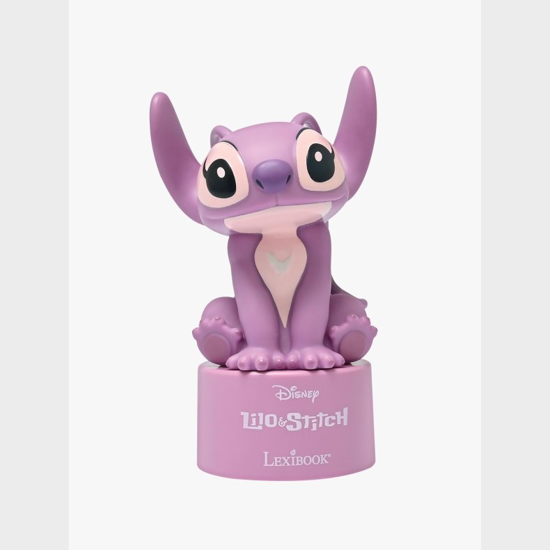 Disney Stitch Bluetooth-hjttaler med Natlampe Angel, Brnelampe
