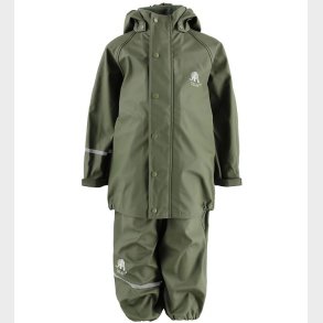 CeLaVi Regntj m. Seler - PU - Armygrn