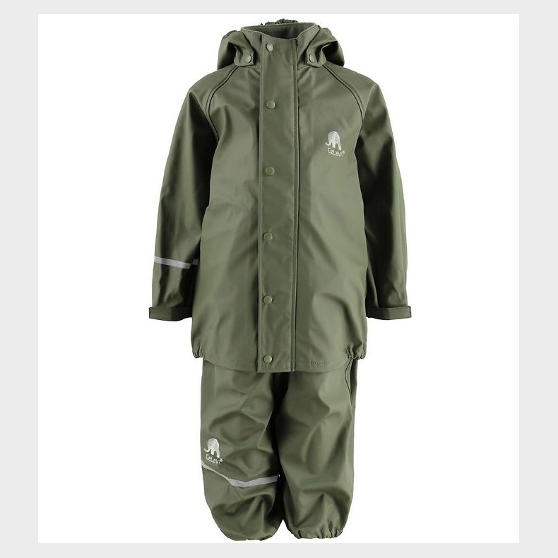 CeLaVi Regntj m. Seler - PU - Armygrn