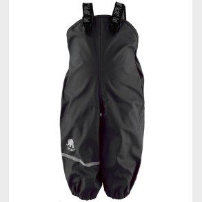 CeLaVi Regnbukser m. Seler - PU - Sort