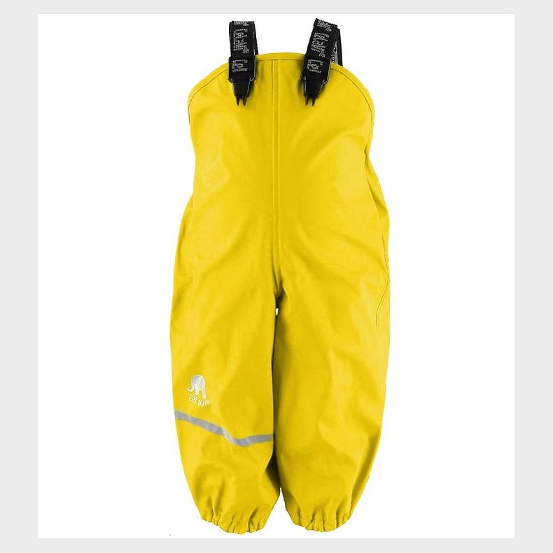 CeLaVi Regnbukser m. Seler - PU - Gul