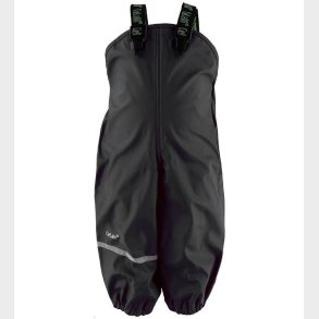 CeLaVi Regnbukser m. Seler - PU - Sort