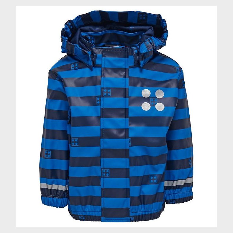 LEGO® Wear Regnjakke - Bl�/Navystribet