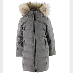 Ver de Terre Dunfrakke m. Pels - Grmeleret