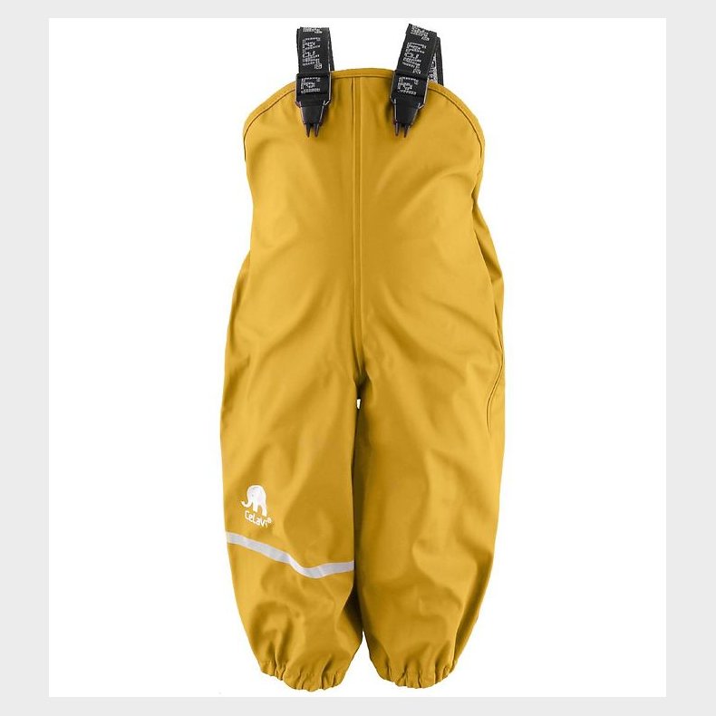 CeLaVi Regnbukser m. Seler - PU - Gul