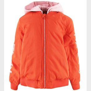 Kenzo Dynejakke - Floralia - Orange/Rosa