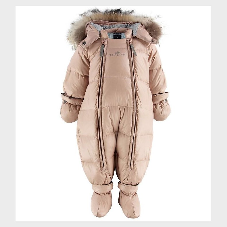 Ver de Terre Flyverdragt m. Pels - Dun - Mahogany Rose