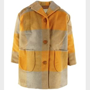 Soft Gallery Frakke - Uld/Polyester - Eveleen - Golden Check