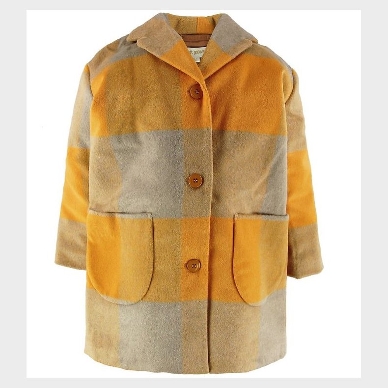 Soft Gallery Frakke - Uld/Polyester - Eveleen - Golden Check