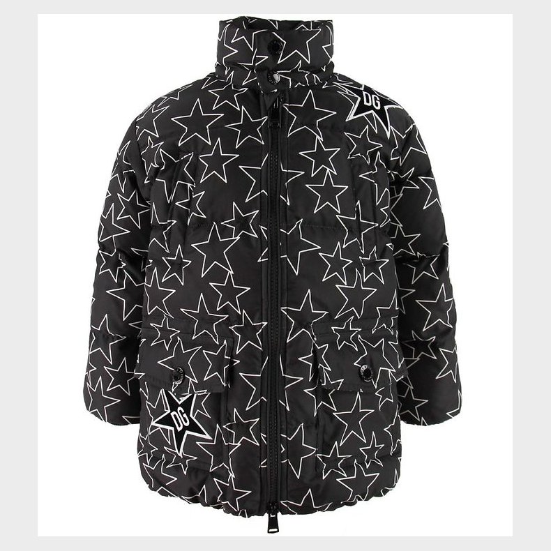 Dolce & Gabbana Dunjakke - Sort m. Stjerner