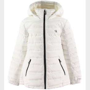 Calvin Klein Dunjakke - Fitted Light Down Jacket - Hvid