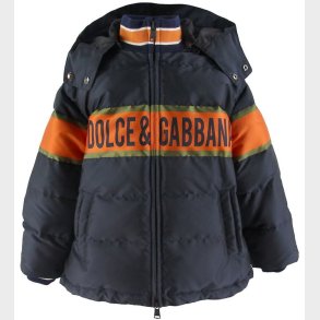 Dolce & Gabbana Dunjakke - Navy m. Orange