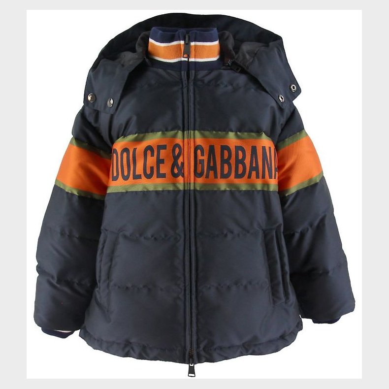 Dolce & Gabbana Dunjakke - Navy m. Orange