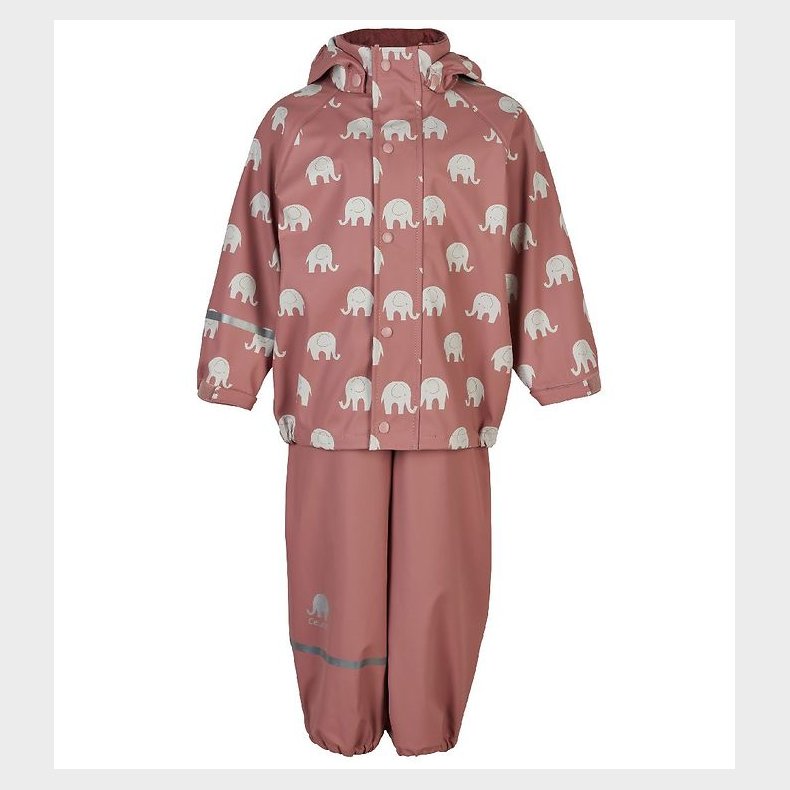 CeLaVi Regntj - PU - Burlwood m. Elefanter