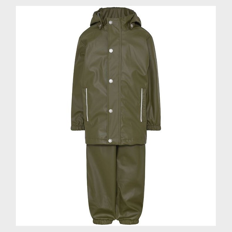 En Fant Regntj m. Seler - PU - Ivy Green