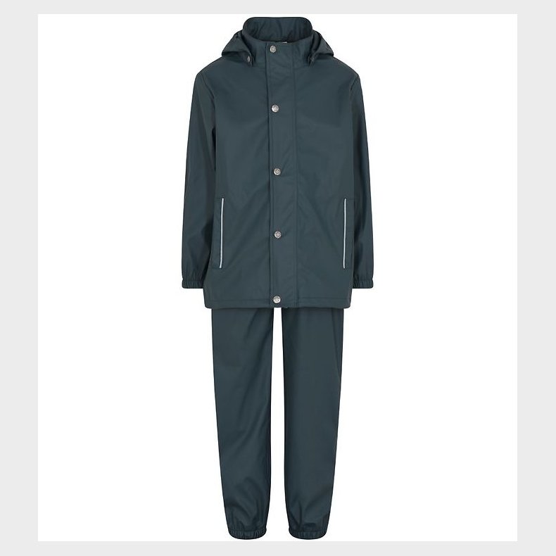 En Fant Regntj m. Seler - PU - Dark Slate