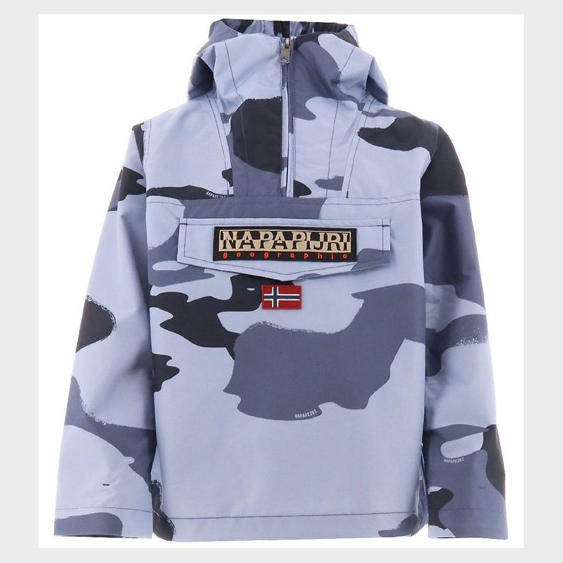 Napapijri Sommerjakke - Rainforest Anorak - Blue Camouflage