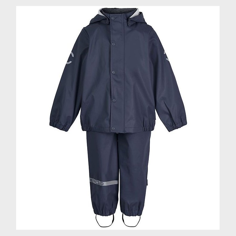 Mikk-Line Regnt�j m. Seler - PU - Recycled - Blue Nights
