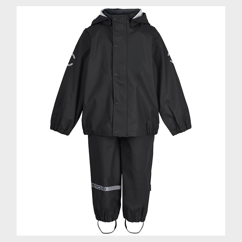 Mikk-Line Regnt�j m. Seler - PU - Recycled - Black