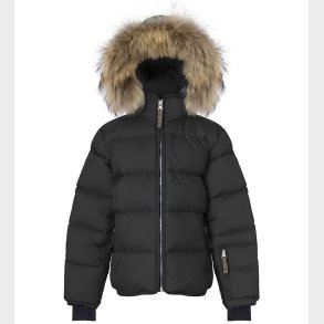 Ver de Terre Dunjakke m. Pels - Sort