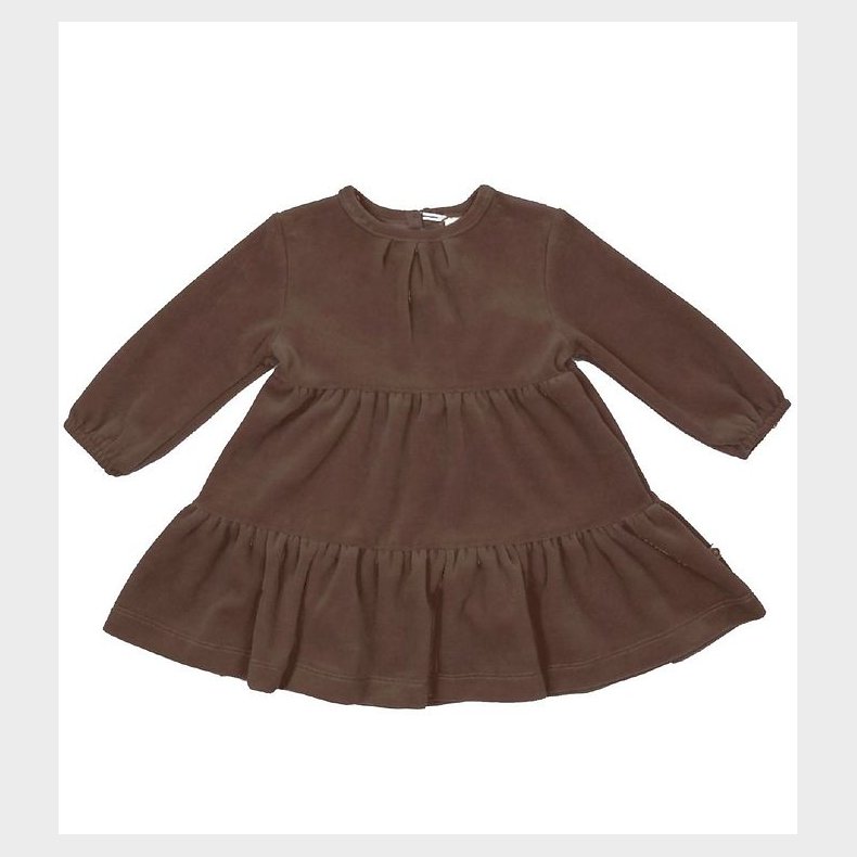 Smallstuff Kjole - Velour - Dark Mole