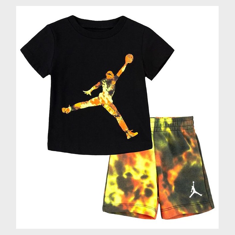 Jordan Sweatshorts/T-Shirt - Jumbo Jumpman - Team Orange/Sort m.