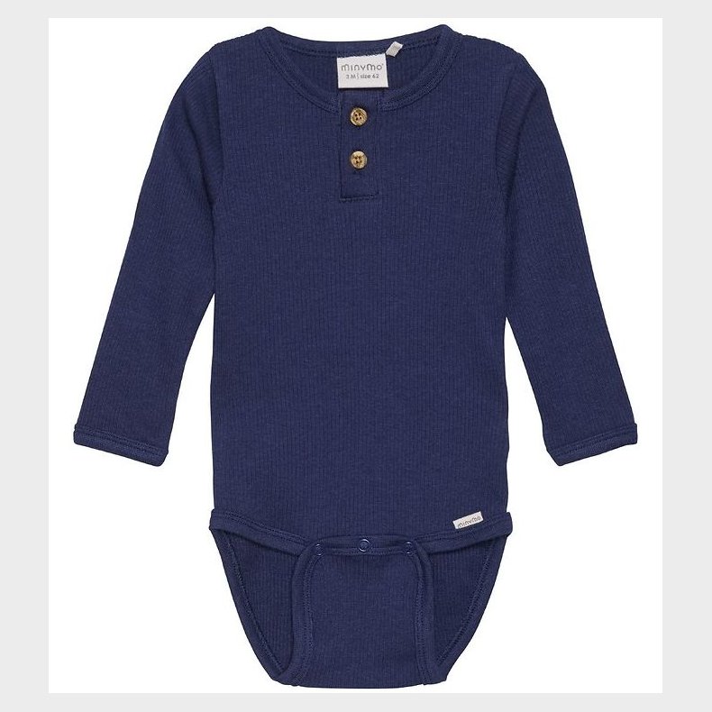 Minymo Body l/� - Rib - Dark Navy