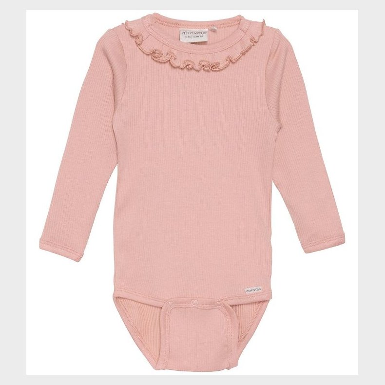 Minymo Body l/� - Rib - Misty Rose