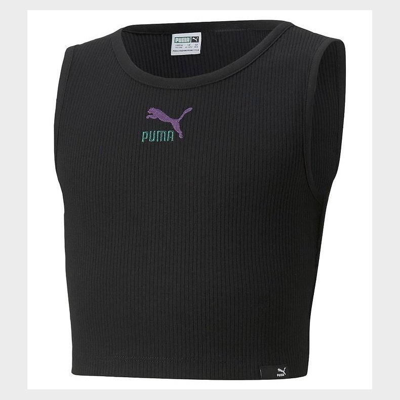 Puma Top - Classic GRL Cropped - Sort