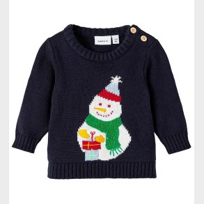 Name It Bluse - Strik - NbnRulle - Dark Sapphire