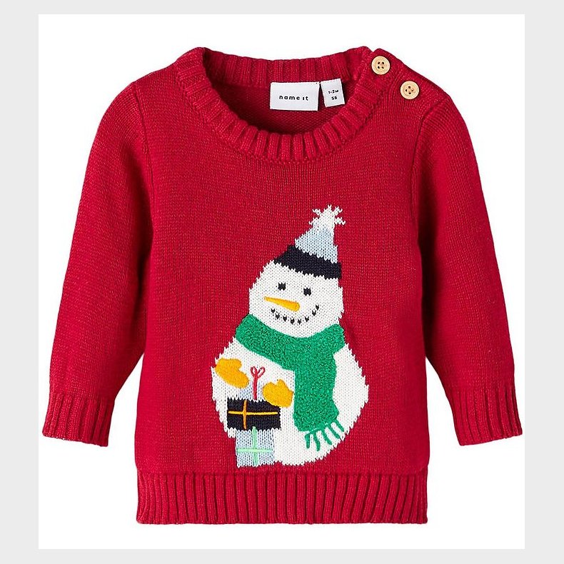 Name It Bluse - Strik - NbnRulle - Jester Red