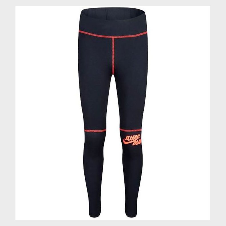 Jordan Leggings - Big Jumpman X Nike - Sort m. Rosa/Neon